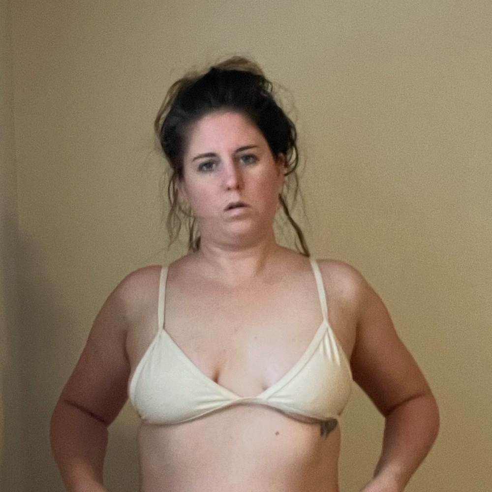 Women's Cream Tavik Triangle Bikini Top